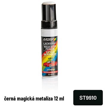 Obrázok Opravná tužka na lak - čierna magická metalíza (12ml) MOTIP