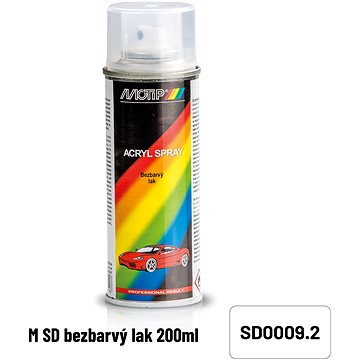 Obrázok Lak v spreji - bezfarebný SD0009 MOTIP (200ml)