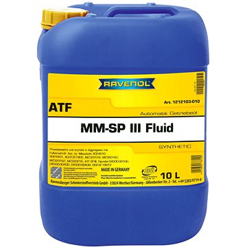 Obrázok Olej do automatickej prevodovky RAVENOL RAVENOL ATF MM SP-III Fluid 1212103-010-01-999