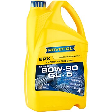 Obrázok RAVENOL Getriebeoel EPX SAE 80W-90 GL 5; 4 L (4014835734791)