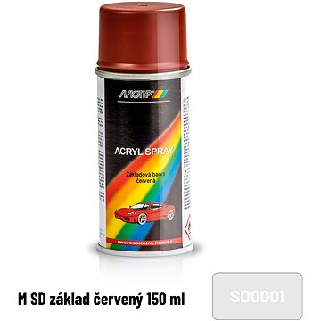 Obrázok Základná farba - červená SD0001 Motip (150ml)