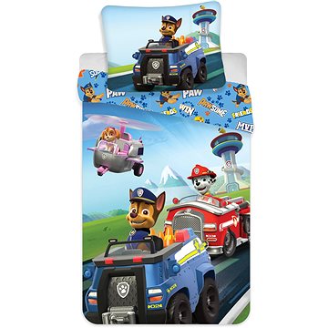 Obrázok Jerry Fabrics Detské bavlnené obliečky Paw Patrol 259, 140 x 200 cm, 70 x 90 cm