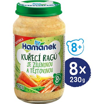 Obrázok HAMÁNEK Kuracie ragú so zeleninou a cestovinou 230 g