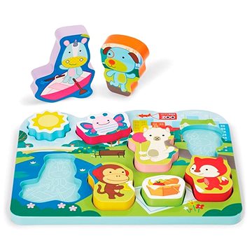 Obrázok SKIP HOP Zoo Puzzle vkladacie Park Pals 12 m+