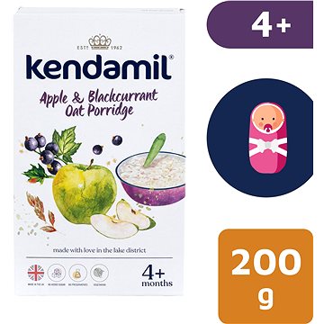 Obrázok KENDAMIL Jemná kaša jablko čierne ríbezle 200 g