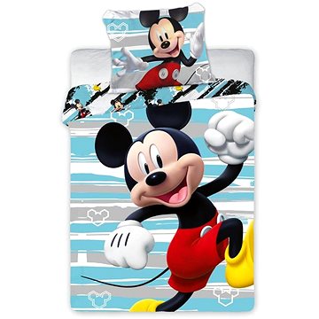 Obrázok Obliečky do postieľky Mickey Mouse 04 100x135 40x60 cm 100% Bavlna Faro