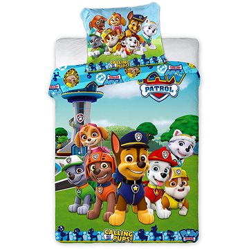 Obrázok Obliečky do postieľky Tlapková patrola - PAW Patrol 17 100x135 40x60 cm 100% Bavlna Faro