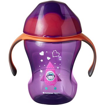 Obrázok Tommee Tippee Sippee Cup netečúci hrnček 7 mes.+, Pink, 230 ml (5010415471529)