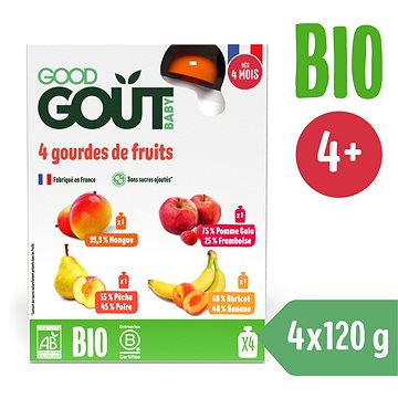 Obrázok 4x GOOD GOUT BIO Variácie kapsičiek Moje obľúbené ovocie 120 g