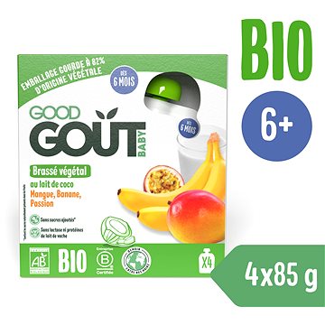 Obrázok Good Gout BIO Kokosový dezert s exotickým ovocím (4× 85 g) (3760269310742)