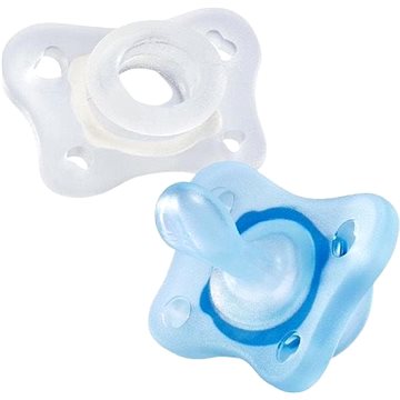 Obrázok CHICCO Cumlík celosilikónový Physio Mini Soft chlapec 2 ks, 0-2m