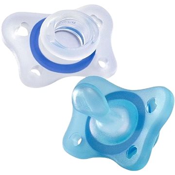 Obrázok CHICCO Cumlík celosilikónový Physio Mini Soft chlapec 2 ks, 2-6m