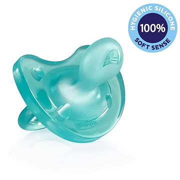 Obrázok CHICCO - Cumlík celosilikónový Physio Soft modrá 6-12m