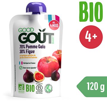 Obrázok Good Gout BIO Jablko a figy ovocný príkrm (od ukonč. 4. mesiaca) 1x120 g