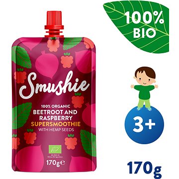 Obrázok SALVEST Smushie BIO Ovocné Smoothie s červenou repou, malinami a konopnými semienkami (170 g)