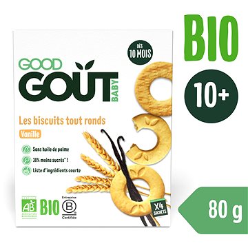 Obrázok GOOD GOUT BIO Vanilkové kolieska 80 g