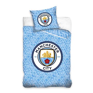 Obrázok CARBOTEX svietiaci Manchester City 140 × 200 cm (5902689474873)