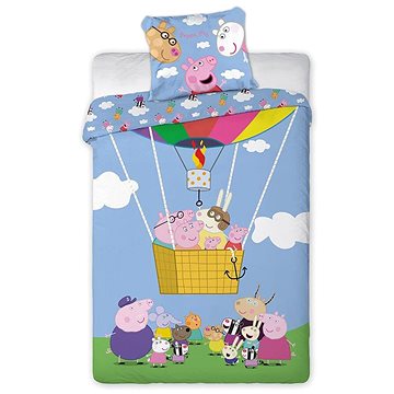 Obrázok Obliečky Prasiatko Peppa - Peppa Pig 02 140x200 70x90 cm 100% Bavlna Faro