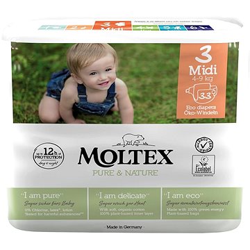 Obrázok Moltex Pure & Nature Midi veľ. 3 (6× 33 ks) (2000008383691)