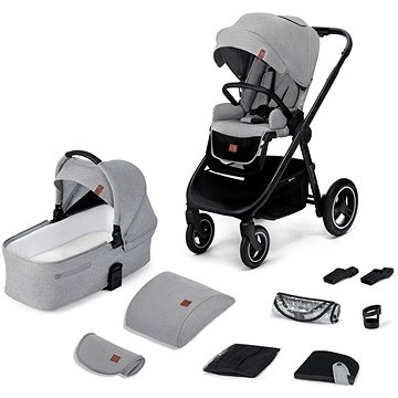 Obrázok KINDERKRAFT Kočík kombinovaný Everyday 2v1 Light Grey