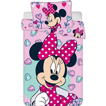 Obrázok Obliečky do postieľky Minnie Mouse baby 07 100x135 40x60 cm 100% Bavlna Jerry Fabrics