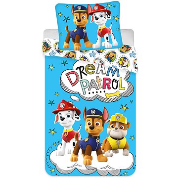 Obrázok Jerry Fabrics Detské bavlnené obliečky Paw Patrol 265, 140 x 200 cm, 70 x 90 cm