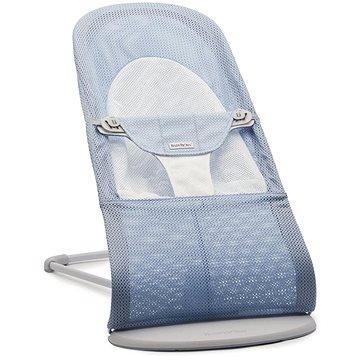 Obrázok Babybjörn Balance Soft Sky Blue/White mesh, svetlo sivá konštrukcia (7317680051431)