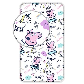 Obrázok Plachta Prasiatko Pepa - Peppa Pig 05 90x200 cm 100% bavlna Jerry Fabrics