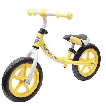 Obrázok BABY MIX Detské odrážadlo bicykel Baby Mix TWIST žlté