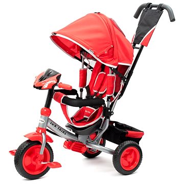 Obrázok BABY MIX Detská trojkolka so svetlami Baby Mix Lux Trike červená