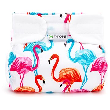 Obrázok T-tomi Ortopedické abdukčné nohavičky suchý zips, flamingo 5-9kg