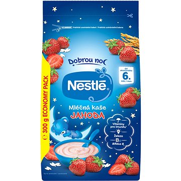 Obrázok NESTLÉ mliečna kaša jahoda na dobrú noc 300 g (7613287890771)