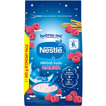 Obrázok NESTLÉ mliečna kaša malina na dobrú noc 300 g (7613287890924)