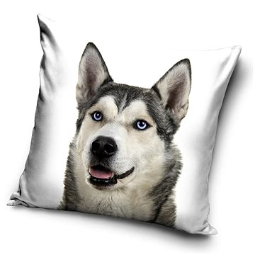 Obrázok CARBOTEX obliečka na vankúš Sibírsky Husky Selfie, 40 × 40 cm (5902689440540)