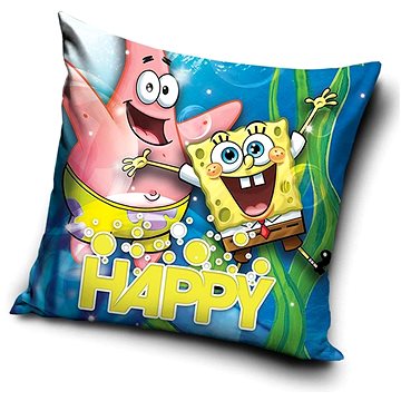 Obrázok CARBOTEX obliečka na vankúš Sponge Bob a Patrik radovánky, 40 × 40 cm (5902689468681)