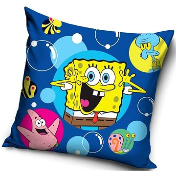 Obrázok Tiptrade Obliečka na vankúšik Sponge Bob bubliny, 40 x 40 cm