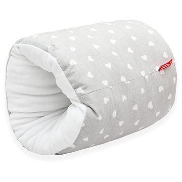 Obrázok SCAMP Vankúš na dojčenie na ruku Little Heart White Grey (5999546241488)