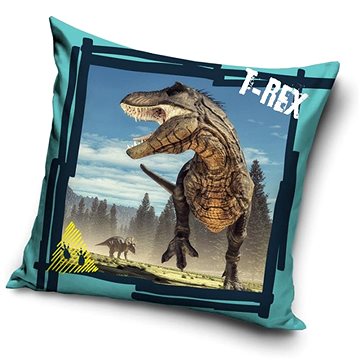 Obrázok CARBOTEX obliečka na vankúšik T-Rex 40 × 40 cm (5902689452963)