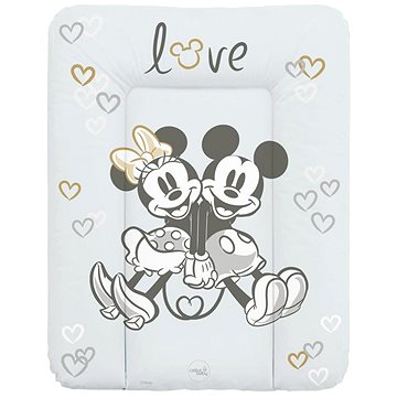 Obrázok CEBA Podložka prebaľovacia mäkká na komodu 50x70 Disney Minnie & Mickey Grey