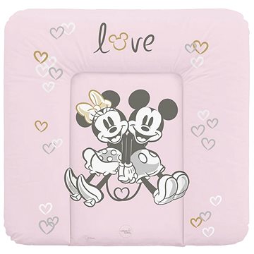 Obrázok CEBA Podložka prebaľovacia mäkká na komodu 75x72 Disney Minnie & Mickey Pink