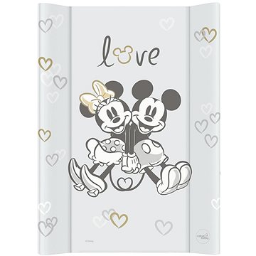 Obrázok CEBA Podložka prebaľovacia s pevnou doskou COMFORT 50x70 Disney Minnie & Mickey Grey