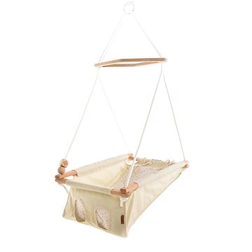 Obrázok INCABABY Hojdačka detská Babyswing 0m+ Beige Stars FW