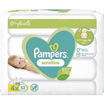 Obrázok PAMPERS Sensitive vlhčené obrúsky 4 balenie = 208 obrúskov