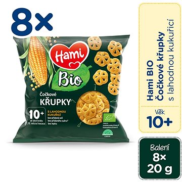 Obrázok 8x HAMI BIO Chrumky šošovicové s lahodnou kukuricou 20 g, 10+