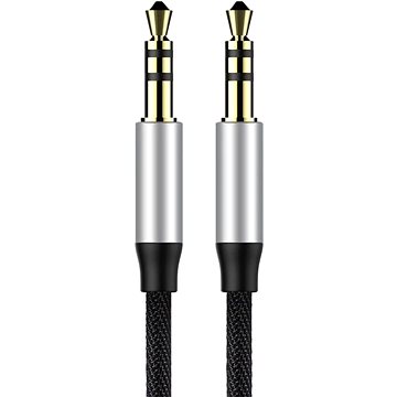 Obrázok Baseus Yiven audio kabel M30 3.5mm jack/3.5mm jack M/M 0.5m Stříbrná/Černá CAM30-AS1