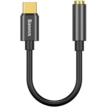 Obrázok Baseus L54 adaptér z USB-C na 3.5 mm audio jack, čierny (CATL54-01)