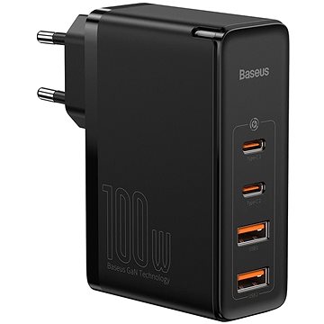 Obrázok Baseus GaN2 Pro Quick Charger 2× USB + 2× USB-C 100 W  Black (CCGAN2P-L01)