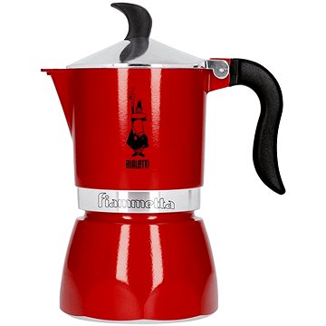 Obrázok BIALETTI Mokka kanvica fiammetta 3 šálky červená (8006363026550)