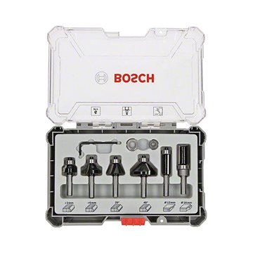 Obrázok 6 dílná sada Bosch Trim&Edging fréza, 8mm dříkem Bosch Accessories 2607017469