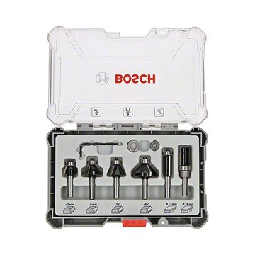 Obrázok 6 dílná sada Bosch Trim&Edging fréza, 6mm dříkem. Bosch Accessories 2607017468